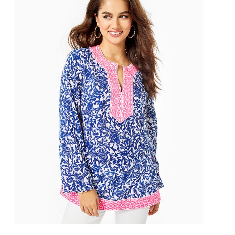 Lilly Pulitzer Ocean Cove Tunic Top